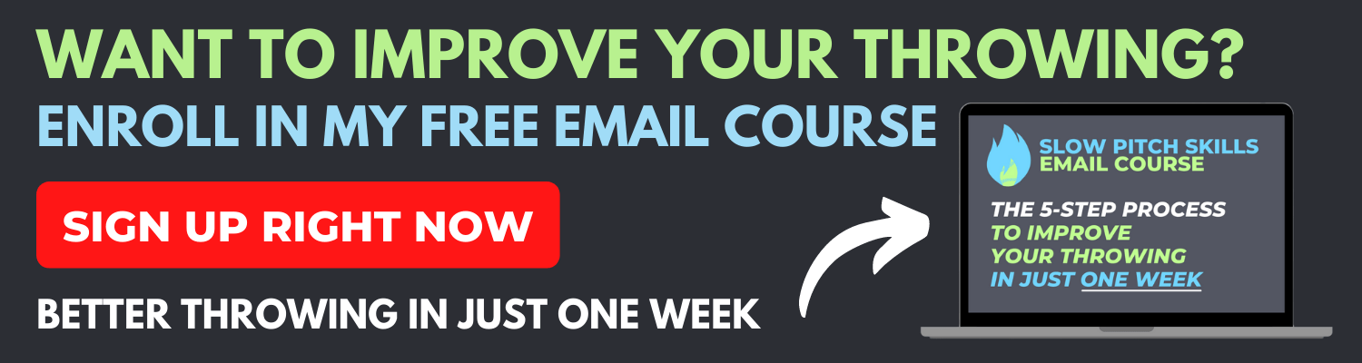 slow pitch softball throwing course